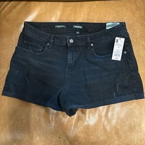 Wild Fable Black Denim Distressed Shorts - Size 16 - NWT